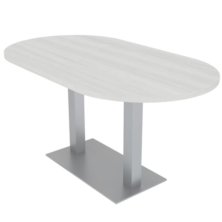 Skutchi Designs 33.5 in W, 69.5 in L, 29 in H, Engineered Wood Top, White HAR-RAC-34X70-DOU-WHCYPRESS